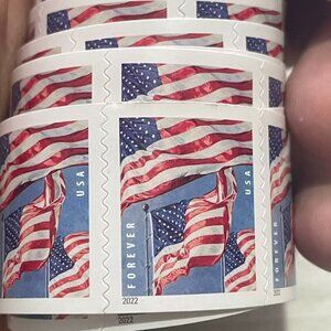 1000 forever stamps of 2022 Mail U.S.A. Flag Postage